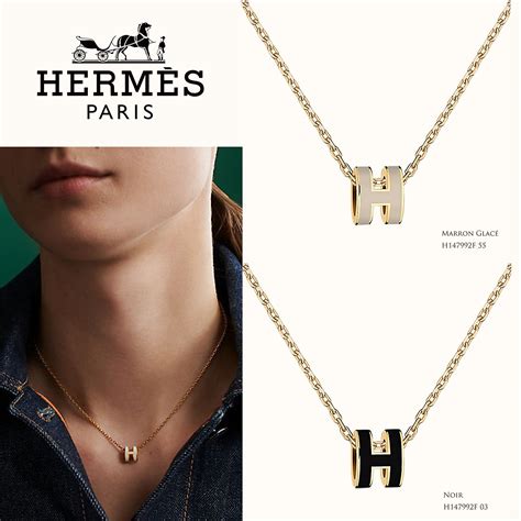 hermes pop h pendant white|hermes pop h necklace review.